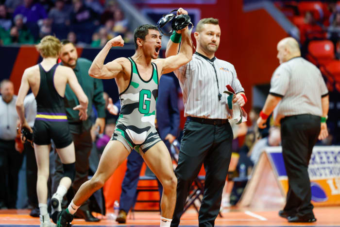 Illinois state wrestling championships February 18 2023 Nate Latsch 15391